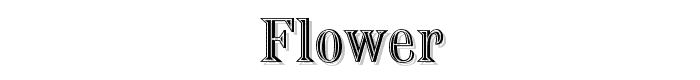 Flower font