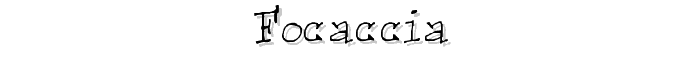 Focaccia font