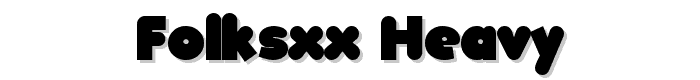 FolksXX Heavy font