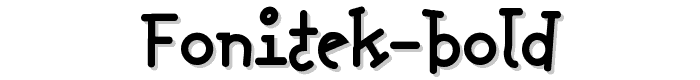 Fonitek Bold font