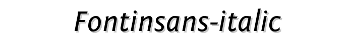 FontinSans-Italic font