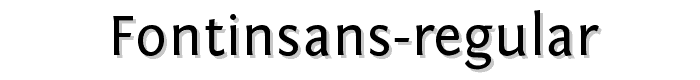 FontinSans-Regular font