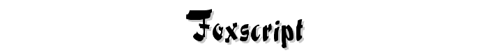 FoxScript font