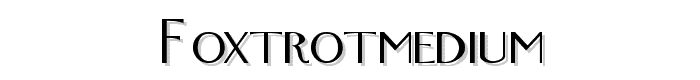 FoxTrotMedium font