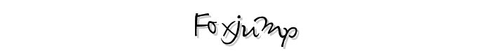 Foxjump font