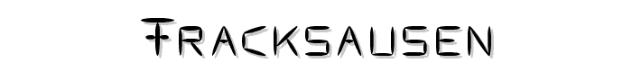 Fracksausen font