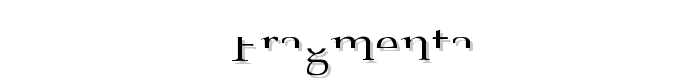 Fragmenta font