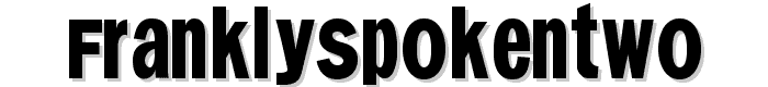 FranklySpokenTwo font