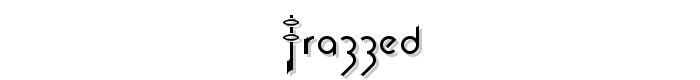 Frazzed font