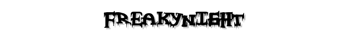 FreakyNight font