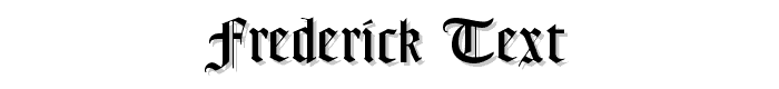 Frederick%20Text font