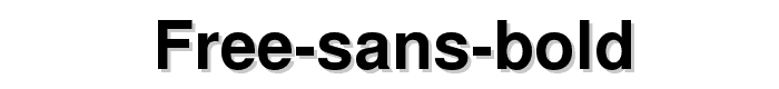 Free Sans Bold font
