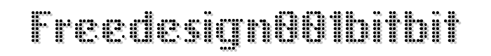 FreeDesign001Bitbit font