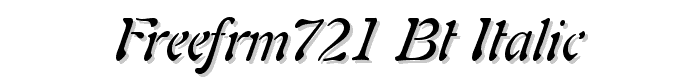 Freefrm721%20BT%20Italic font