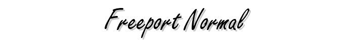 Freeport-Normal font