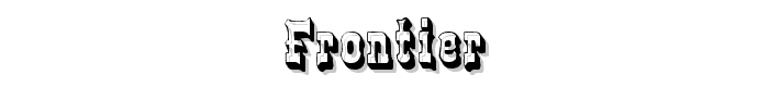 Frontier font