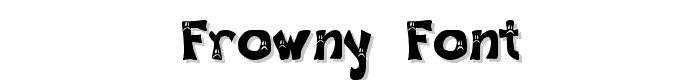 Frowny Font font