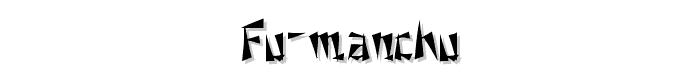 Fu Manchu font