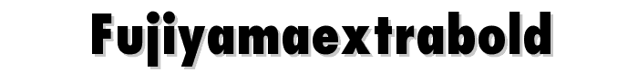 FujiyamaExtraBold font