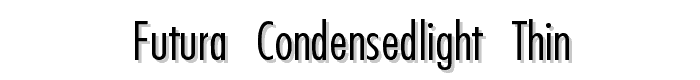 Futura-CondensedLight-Thin font