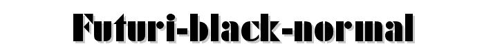 Futuri Black Normal font