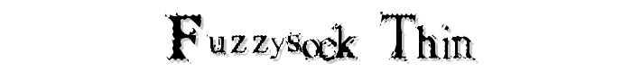 FuzzySock%20Thin font