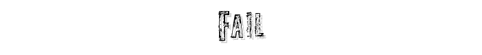 fail font