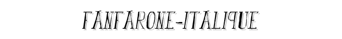 fanfarone-italique font