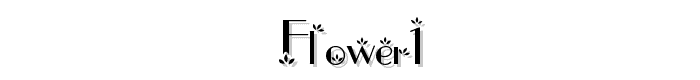 flower1 font