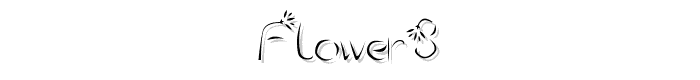 flower3 font