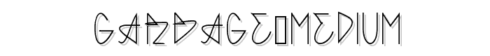 GARBAGE MEDIUM font