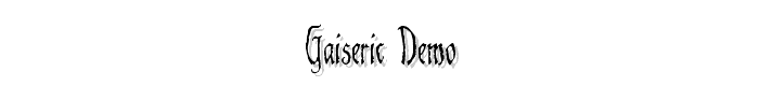 Gaiseric%20Demo font