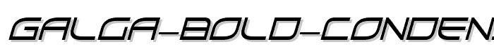 Galga Bold CondensedItalic font