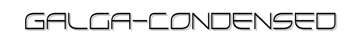 Galga Condensed font
