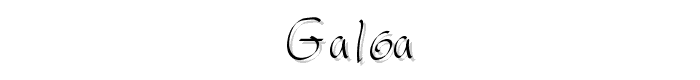 Galga font