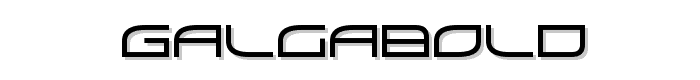 GalgaBold font