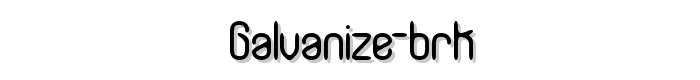 Galvanize%20BRK font