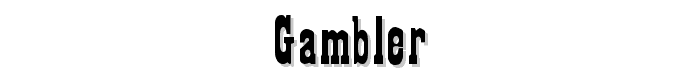 Gambler font