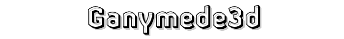 Ganymede3D font