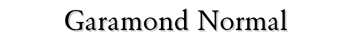 Garamond-Normal font
