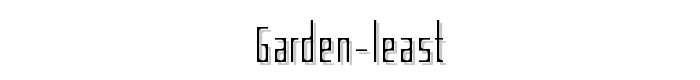 Garden Least font