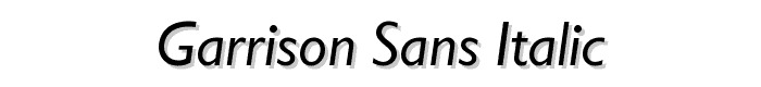 Garrison%20Sans%20ITALIC font