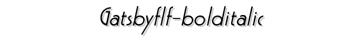 GatsbyFLF-BoldItalic font