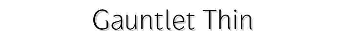 Gauntlet%20Thin font