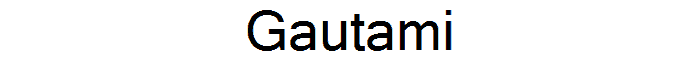 Gautami font