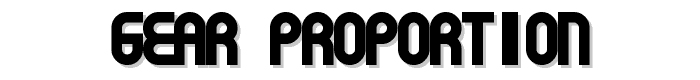 Gear%20Proportion font