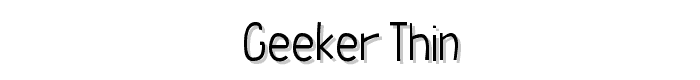 Geeker%20Thin font