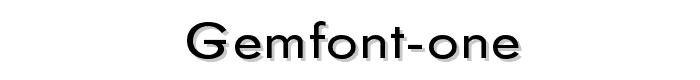 GemFont%20One font