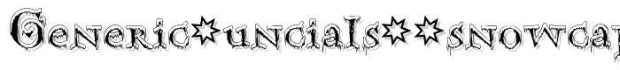 Generic Uncials Snowcapped  font