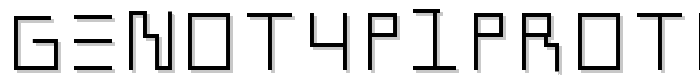 GenotypiPrototype font